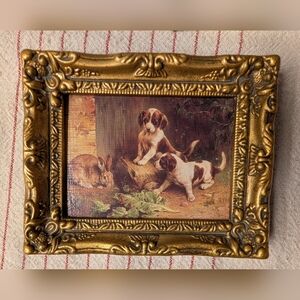 Vintage Gold Framed Animal Art